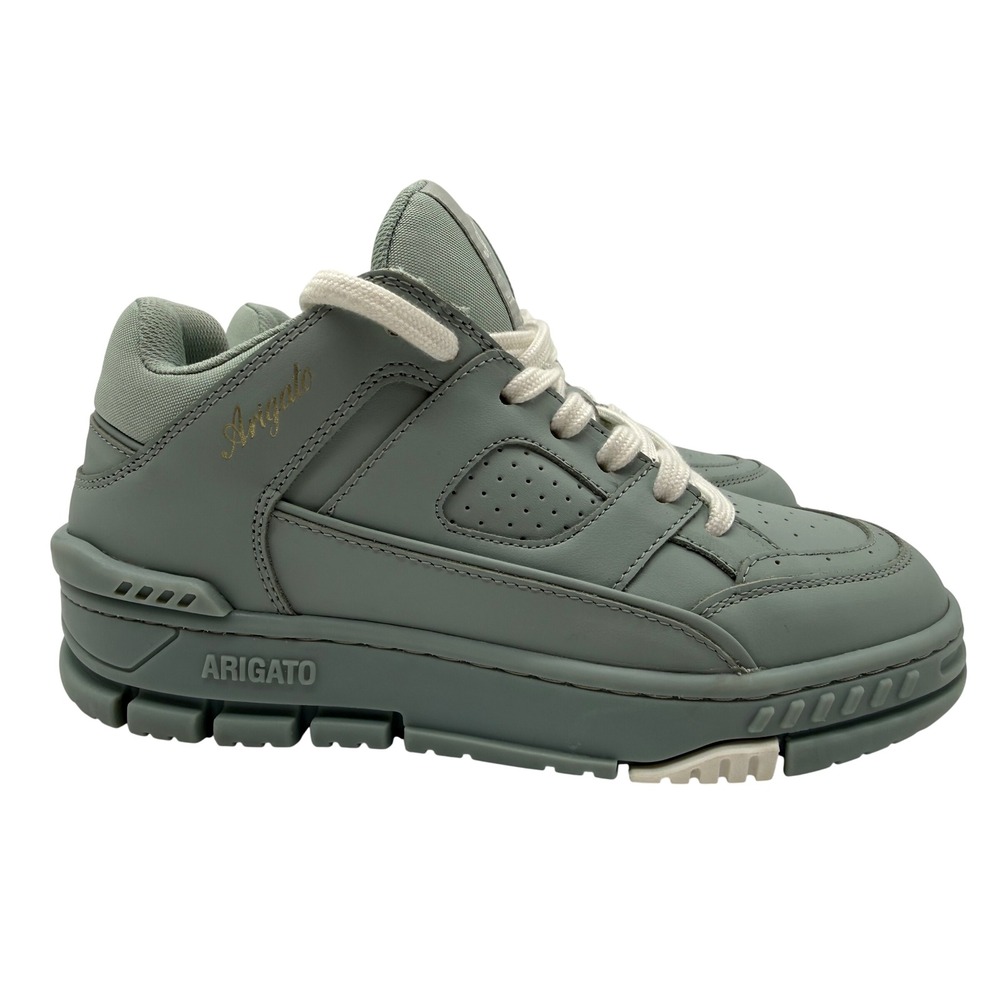Axel Arigato Area Lo Sneakers Womens 7.5 38 Sage Green Excellent Leather Low Top